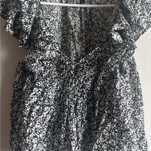 Universal Thread Monochrome Floral Top